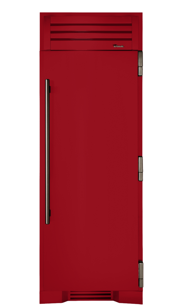 Refrigerator Column, Right Hinged, Crimson, Pewter Hardware TR30REFRSSC193H05