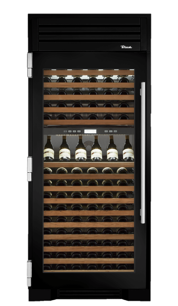 Wine Column, Left Hinged, Gloss Black TR36DZWLSGC044H04