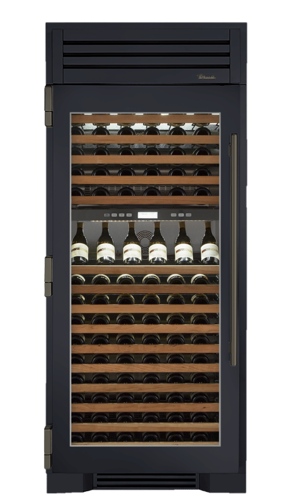 Wine Column, Left Hinged, Juniper, Pewter Hardware TR36DZWLSGC104H05