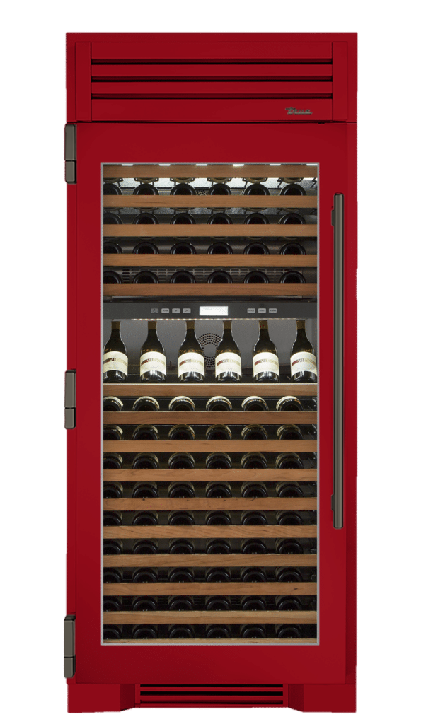 Wine Column, Left Hinged, Crimson, Pewter Hardware TR36DZWLSGC193H05