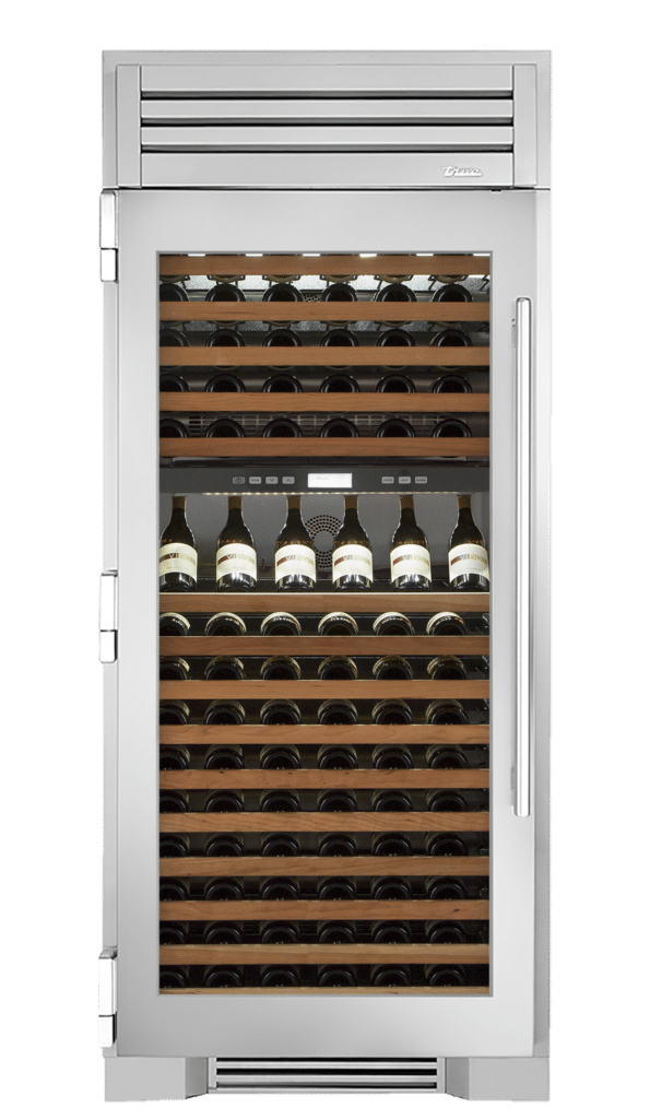 Wine Column, Left Hinged, Chrome Hardware TR36DZWLSGCH02