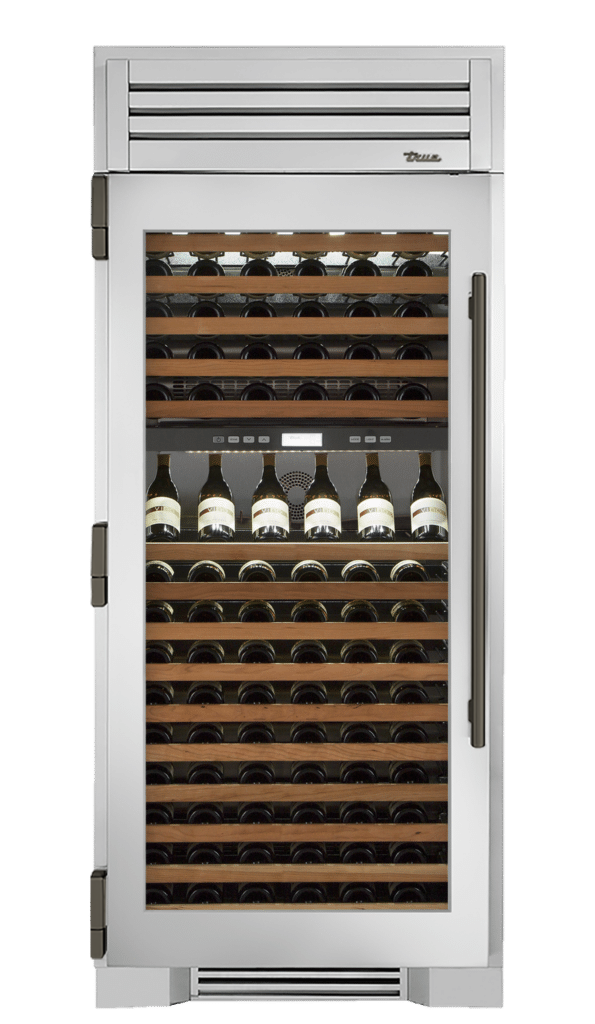Wine Column, Left Hinged, Pewter Hardware TR36DZWLSGCH05