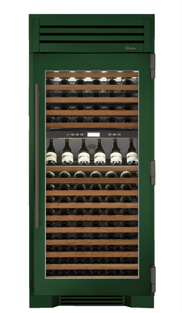 Wine Column, Right Hinged, Emerald, Pewter Hardware TR36DZWRSGC086H05