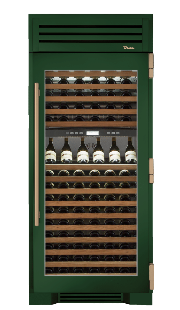Wine Column, Right Hinged, Emerald, Gold Hardware TR36DZWRSGC086H08