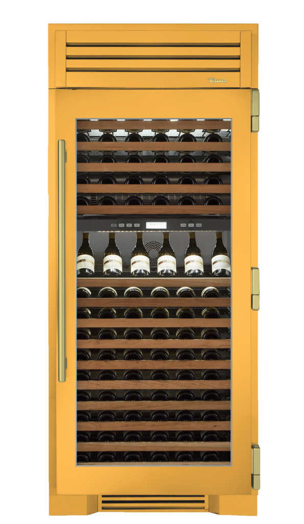 Wine Column, Right Hinged, Saffron, Brass Hardware TR36DZWRSGC103H01