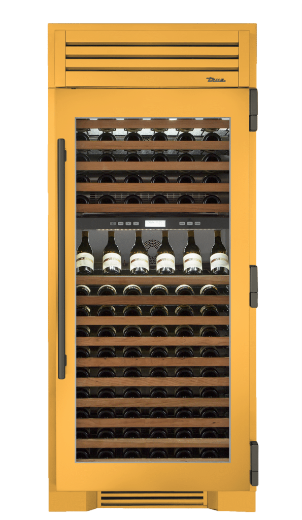 Wine Column, Right Hinged, Saffron, Pewter Hardware TR36DZWRSGC103H05