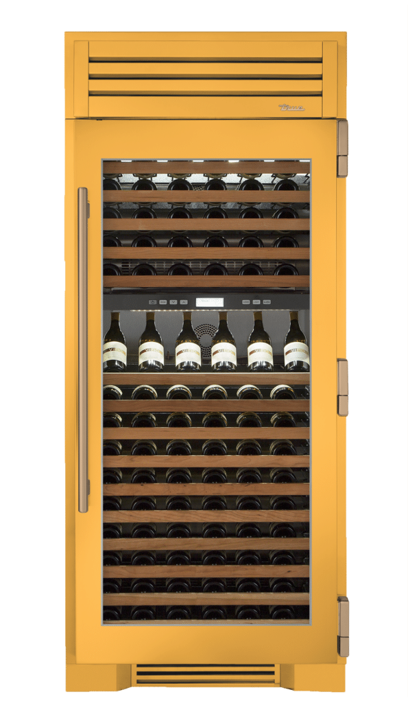 Wine Column, Right Hinged, Saffron, Gold Hardware TR36DZWRSGC103H08