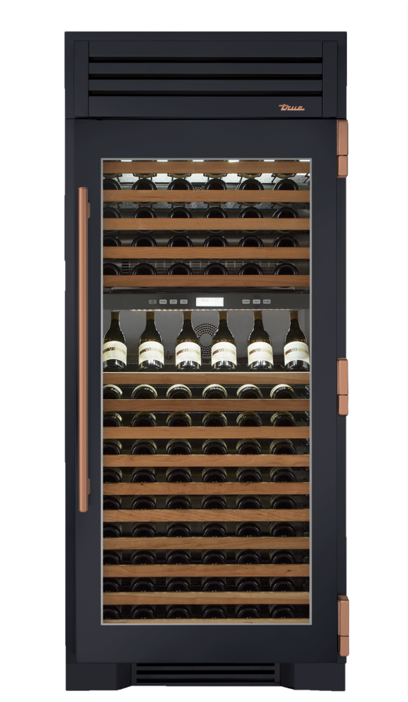 Wine Column, Right Hinged, Juniper, Copper Hardware TR36DZWRSGC104H03