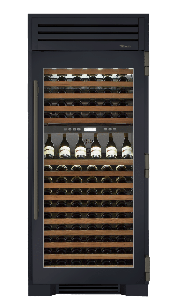 Wine Column, Right Hinged, Juniper, Pewter Hardware TR36DZWRSGC104H05