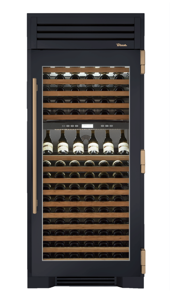 Wine Column, Right Hinged, Juniper, Gold Hardware TR36DZWRSGC104H08
