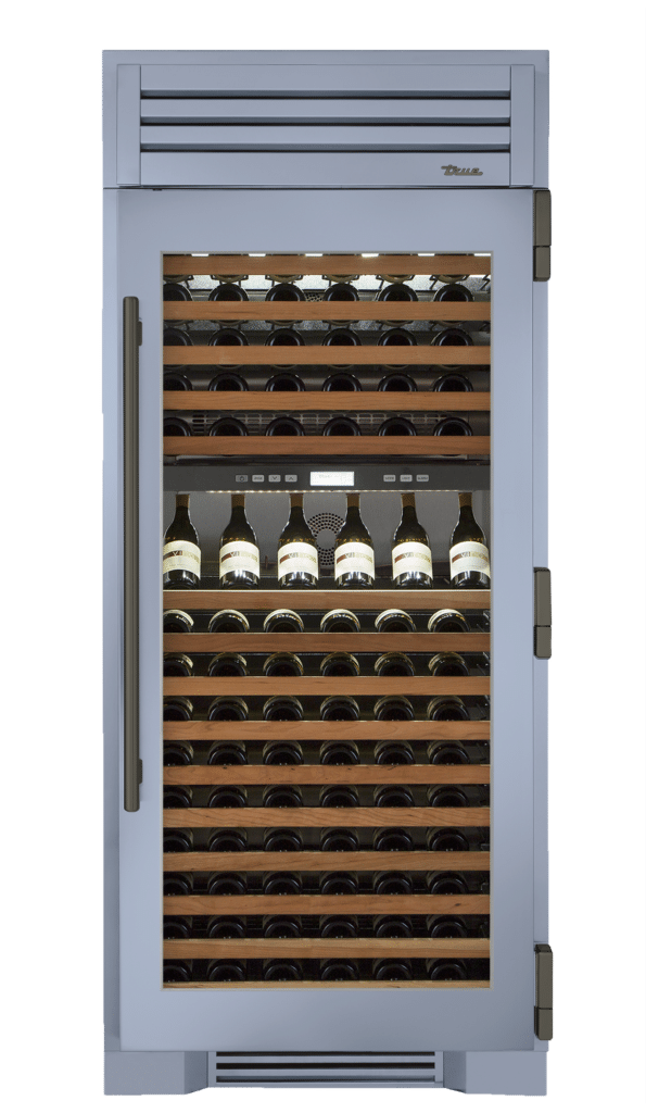 Wine Column, Right Hinged, Bluestone, Pewter Hardware TR36DZWRSGC152H05