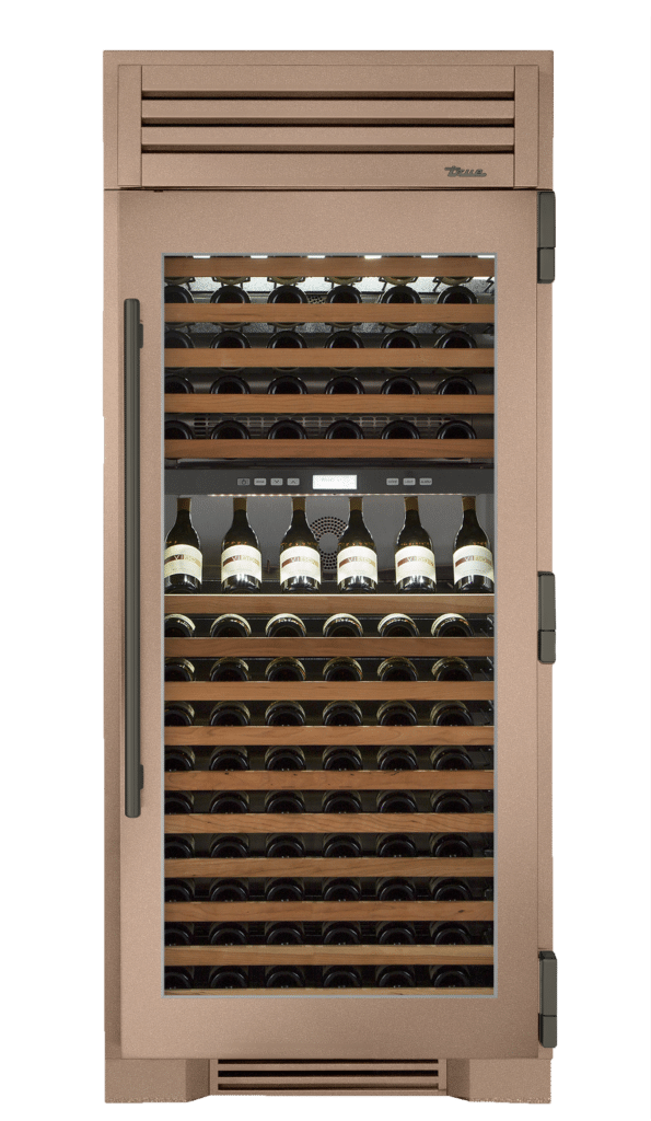 Wine Column, Right Hinged, Champagne, Pewter Hardware TR36DZWRSGC179H05