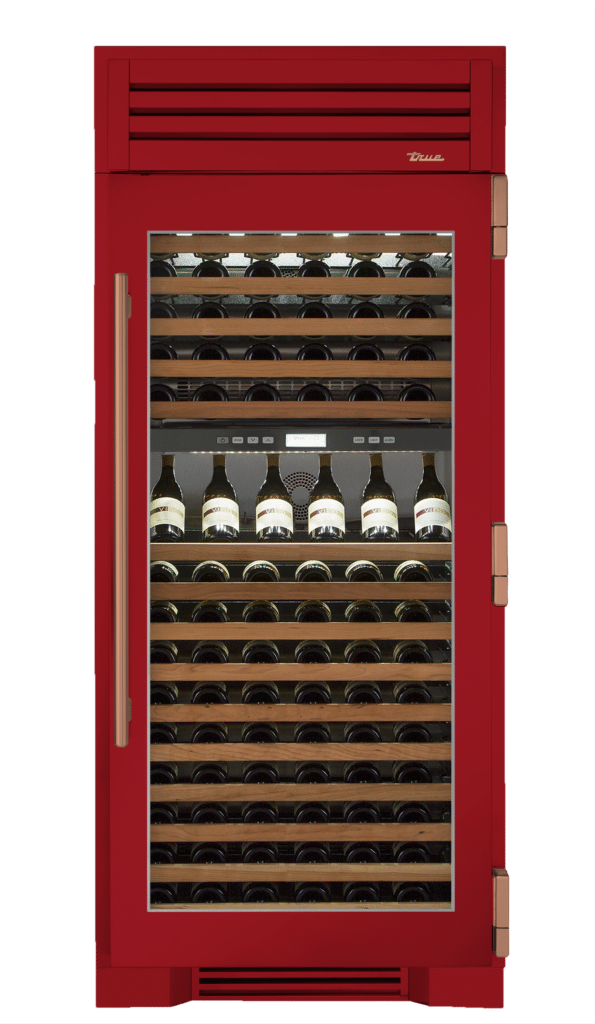 Wine Column, Right Hinged, Crimson, Copper Hardware TR36DZWRSGC193H03