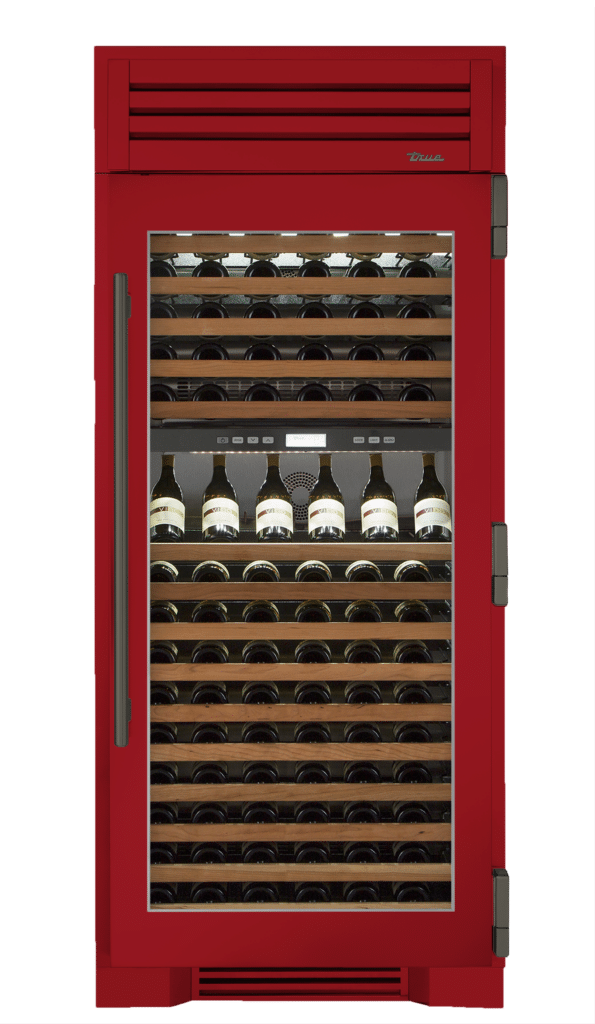Wine Column, Right Hinged, Crimson, Pewter Hardware TR36DZWRSGC193H05