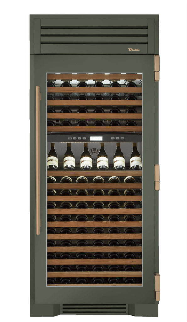 Wine Column, Right Hinged, Olive, Gold Hardware TR36DZWRSGC238H08