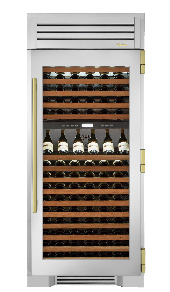 Wine Column, Right Hinged, Brass Hardware TR36DZWRSGCH01