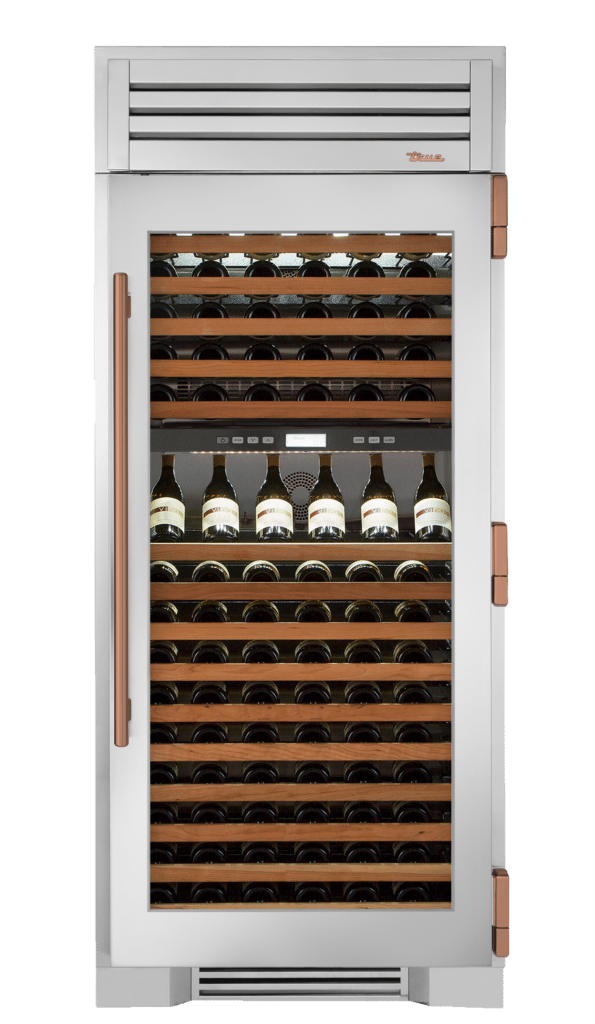 Wine Column, Right Hinged, Copper Hardware TR36DZWRSGCH03