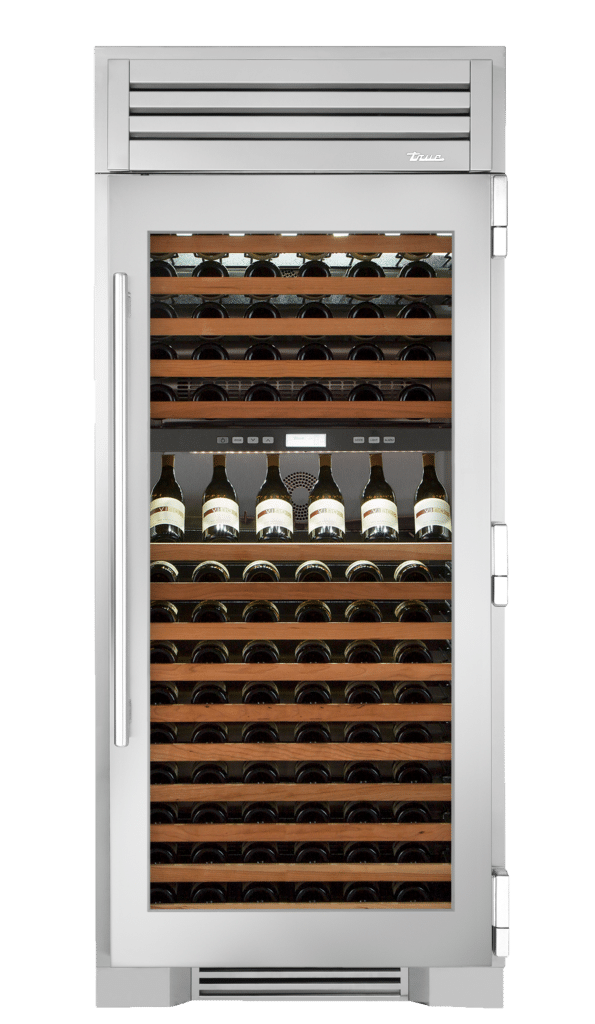 Wine Column, Right Hinged, Color Match, Chrome Hardware TR36DZWRSGCXXXH02
