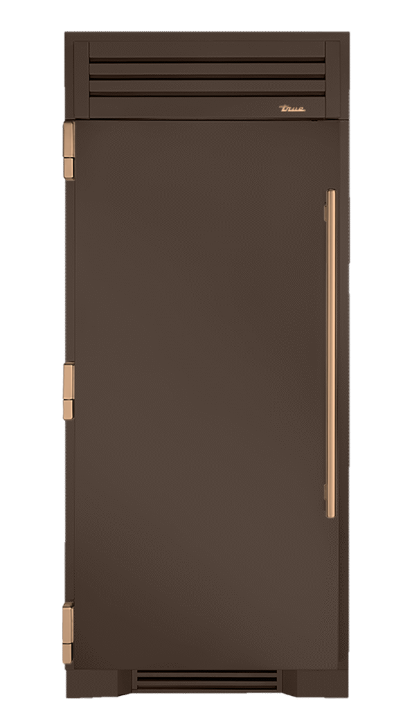 Freezer Column, Left Hinged, Espresso, Gold Hardware TR36FRZLSSC305H08