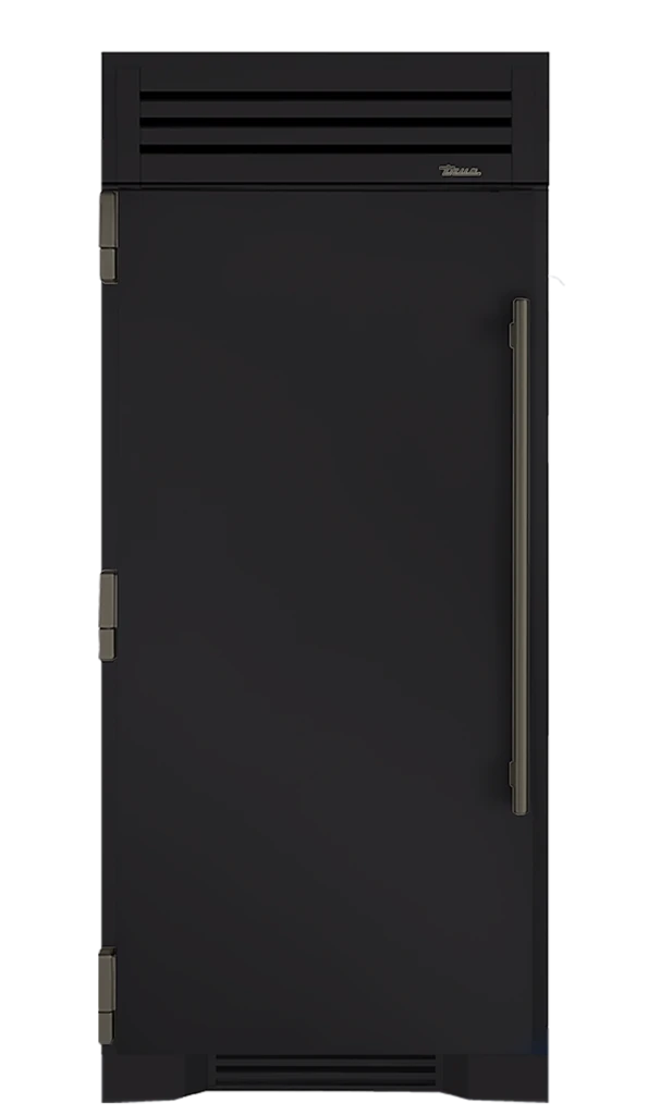 Freezer Column, Left Hinged, Matte Black, Pewter Hardware TR36FRZLSSIMC027H05