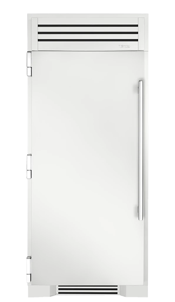 Freezer Column, Left Hinged, Matte White, Chrome Hardware TR36FRZLSSIMC030H02