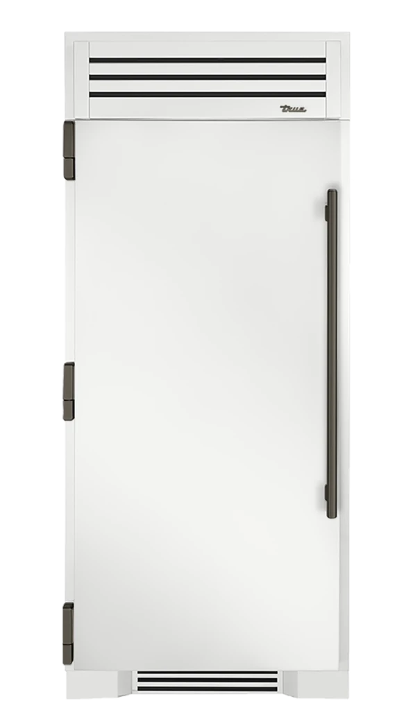 Freezer Column, Left Hinged, Matte White, Pewter Hardware TR36FRZLSSIMC030H05