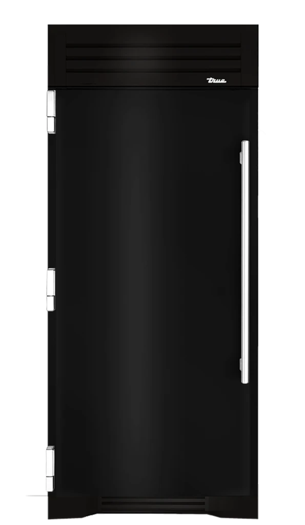 Freezer Column, Left Hinged, Gloss Black, Chrome Hardware TR36FRZLSSIMC044H02