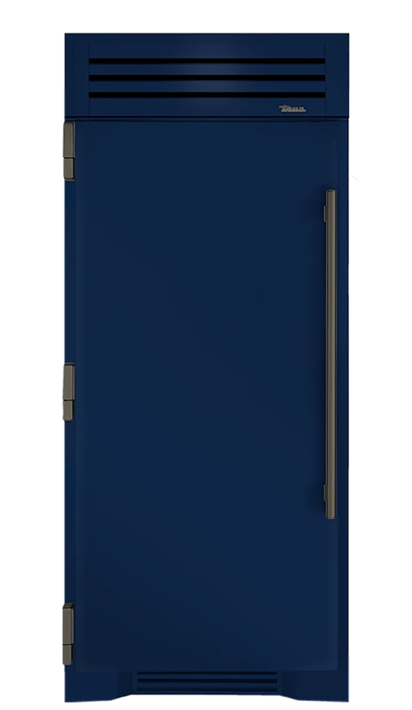 Freezer Column, Left Hinged, Cobalt, Pewter Hardware TR36FRZLSSIMC078H05