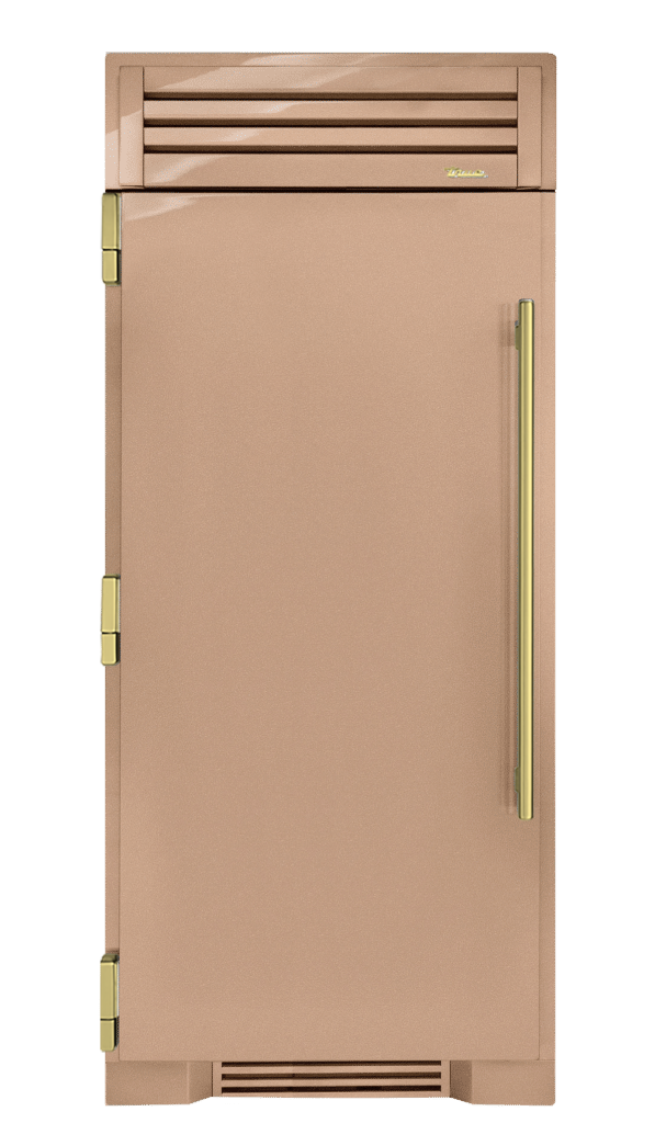 Freezer Column, Left Hinged, Champagne, Brass Hardware TR36FRZLSSIMC179H01