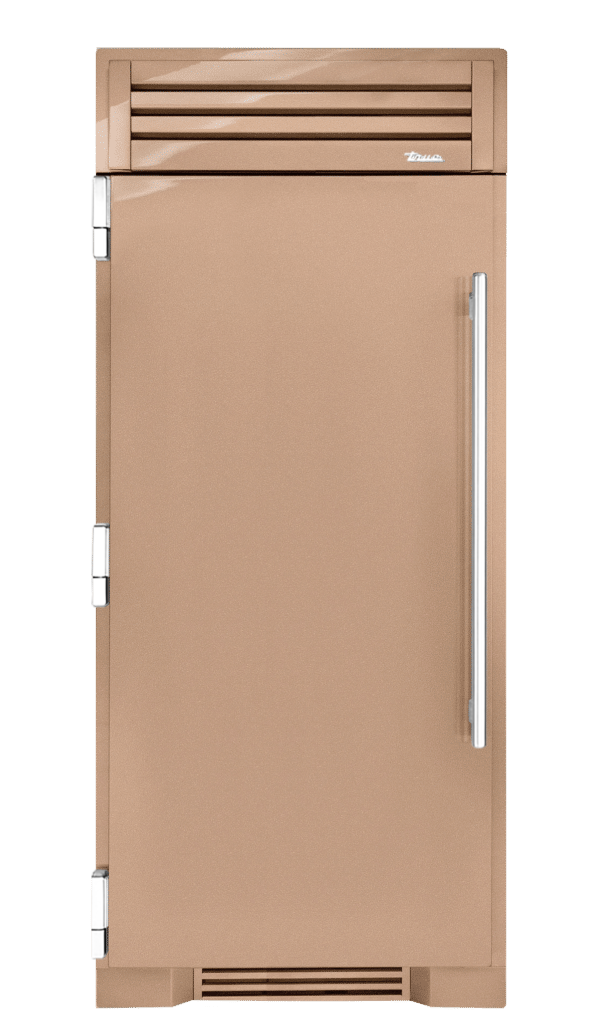 Freezer Column, Left Hinged, Champagne, Chrome Hardware TR36FRZLSSIMC179H02