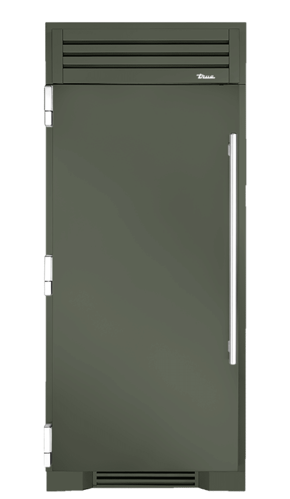 Freezer Column, Left Hinged, Olive, Chrome Hardware TR36FRZLSSIMC238H02