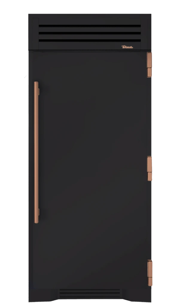 Freezer Column, Right Hinged, Matte Black, Copper Hardware TR36FRZRSSC027H03