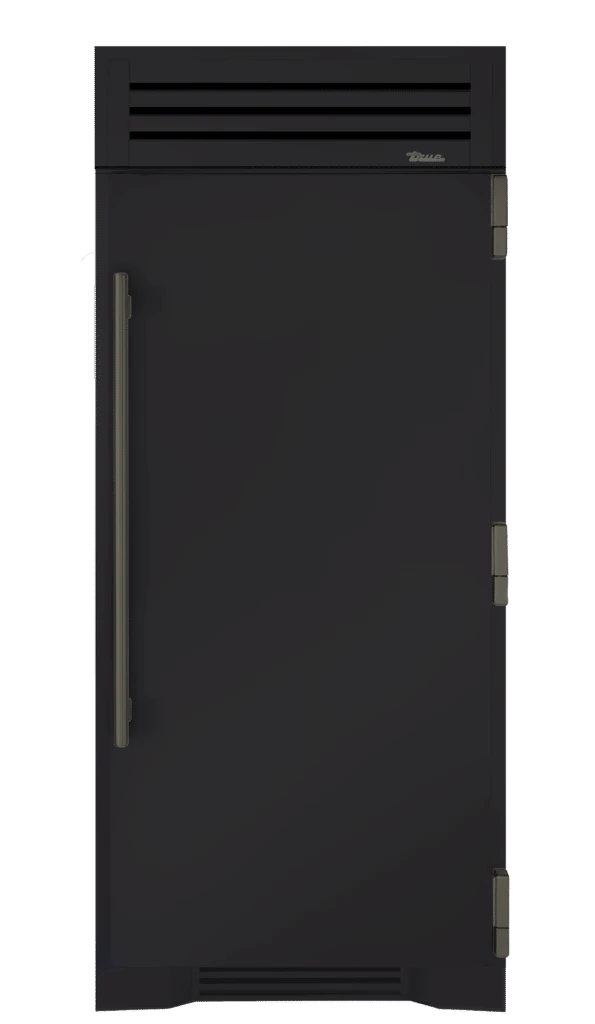 Freezer Column, Right Hinged, Matte Black, Pewter Hardware TR36FRZRSSC027H05