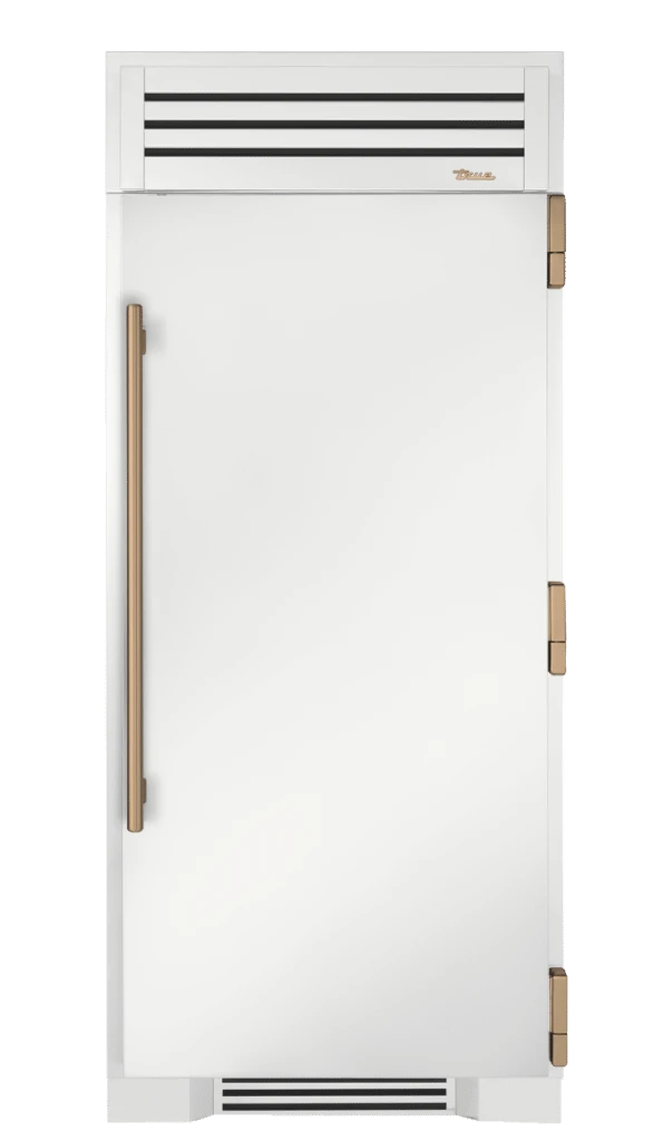 Freezer Column, Right Hinged, Matte White, Gold Hardware TR36FRZRSSC030H08