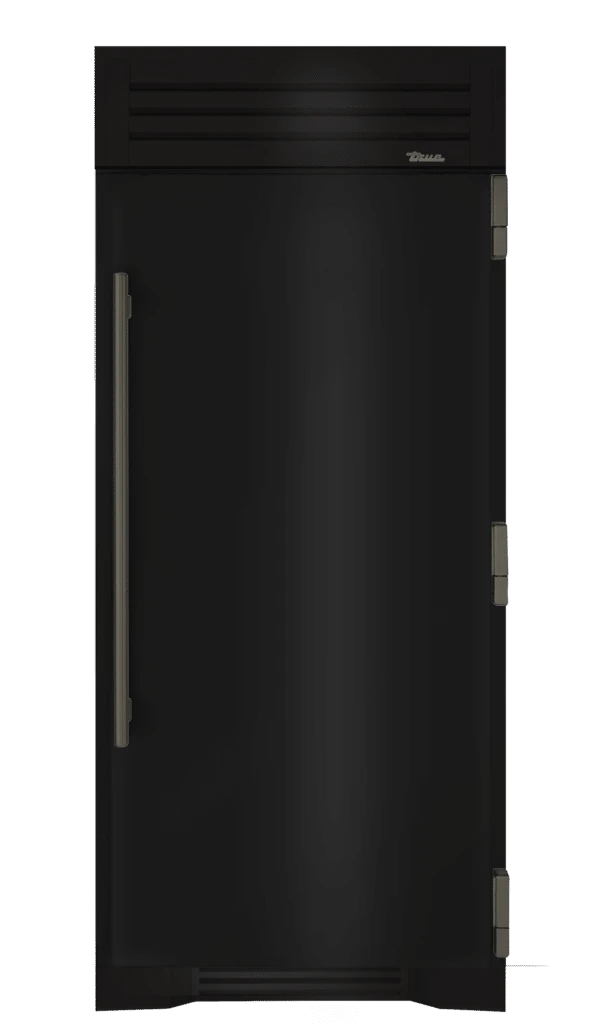 Freezer Column, Right Hinged, Gloss Black, Pewter Hardware TR36FRZRSSC044H05