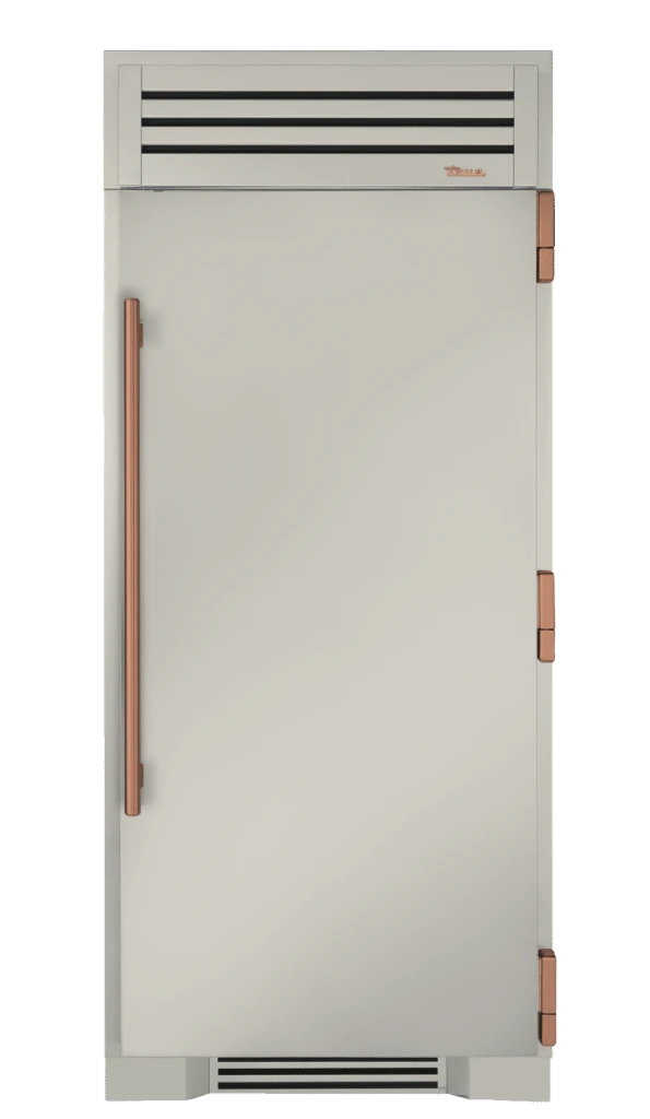 Freezer Column, Right Hinged, Antique White, Copper Hardware TR36FRZRSSC050H03