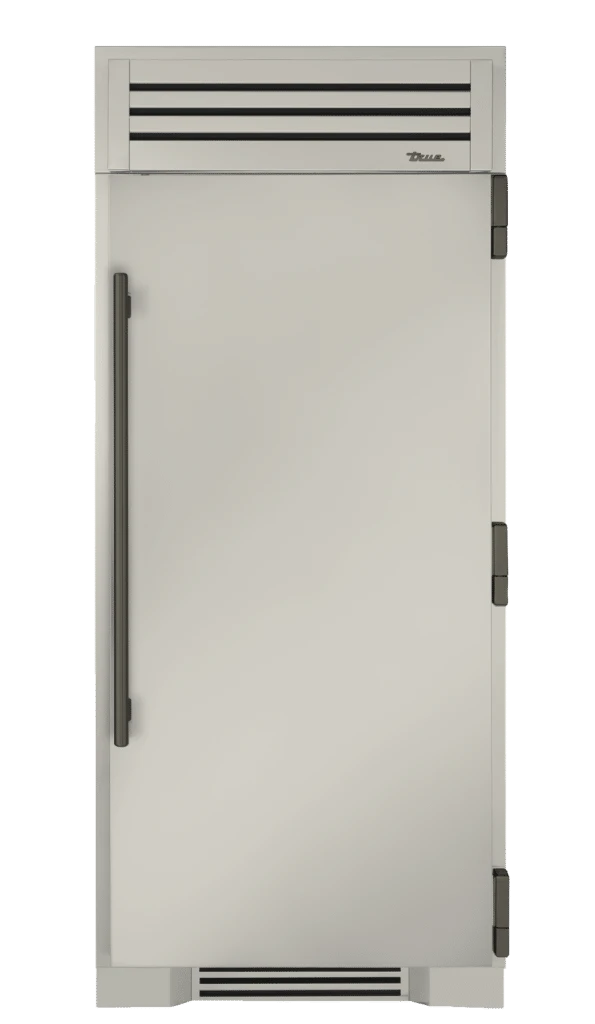Freezer Column, Right Hinged, Antique White, Pewter Hardware TR36FRZRSSC050H05