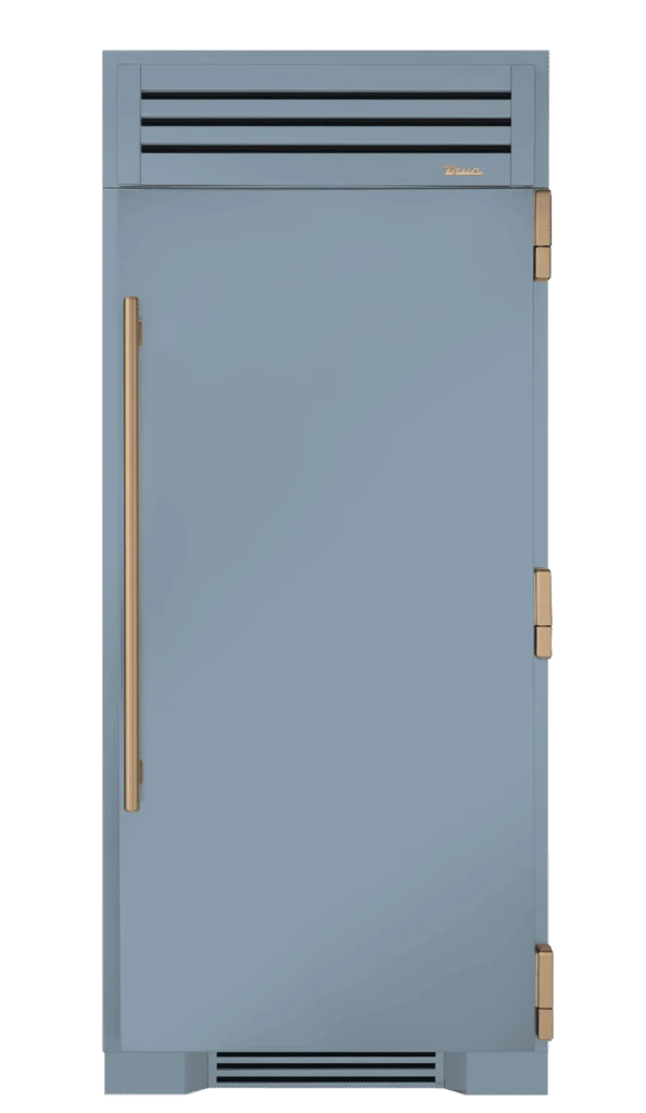 Freezer Column, Right Hinged, Bluestone, Gold Hardware TR36FRZRSSC152H08