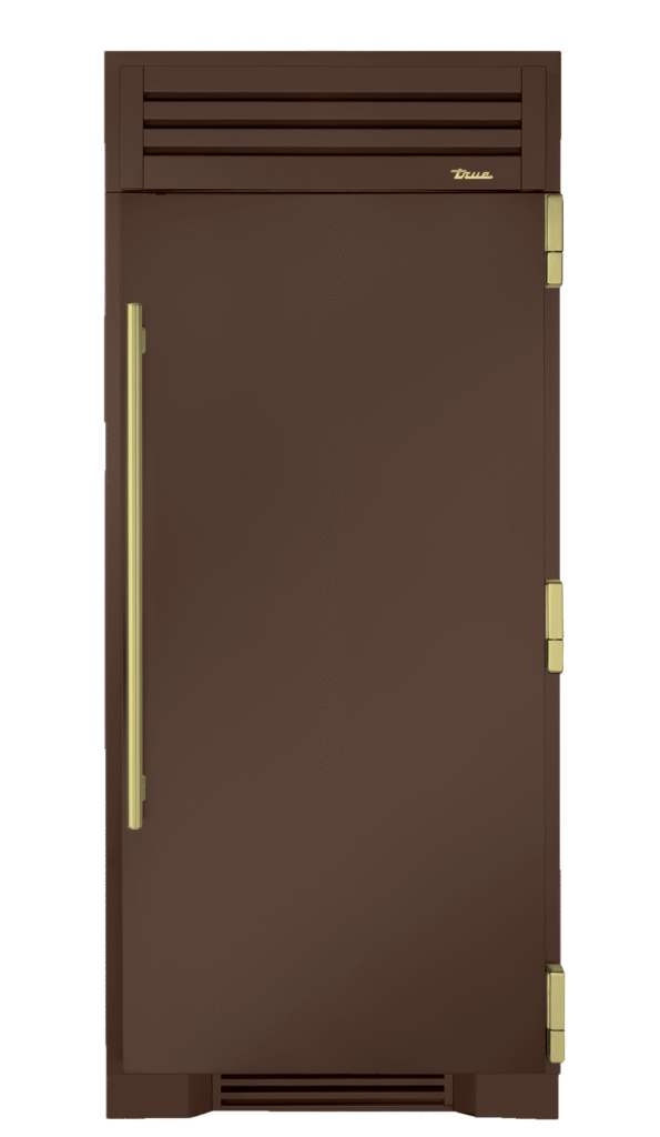 Freezer Column, Right Hinged, Espresso, Brass Hardware TR36FRZRSSC305H01
