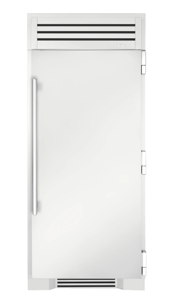 Freezer Column, Right Hinged, Matte White, Chrome Hardware TR36FRZRSSIMC030H02