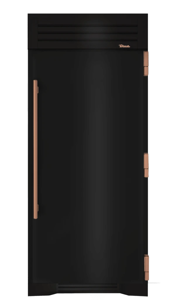 Freezer Column, Right Hinged, Gloss Black, Copper Hardware TR36FRZRSSIMC044H03