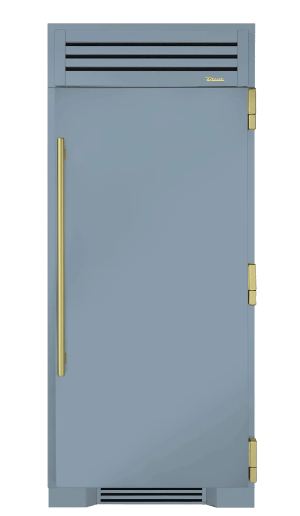 Freezer Column, Right Hinged, Bluestone, Brass Hardware TR36FRZRSSIMC152H01