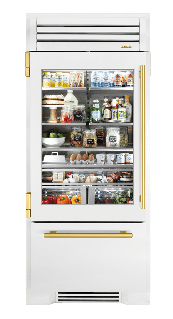 Refrigerator with Bottom Freezer, Left Hinged, Matte White, Brass Hardware TR36RBFLSGA030H01