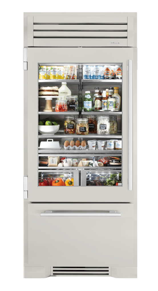 Refrigerator with Bottom Freezer, Left Hinged, Antique White, Chrome Hardware TR36RBFLSGA050H02