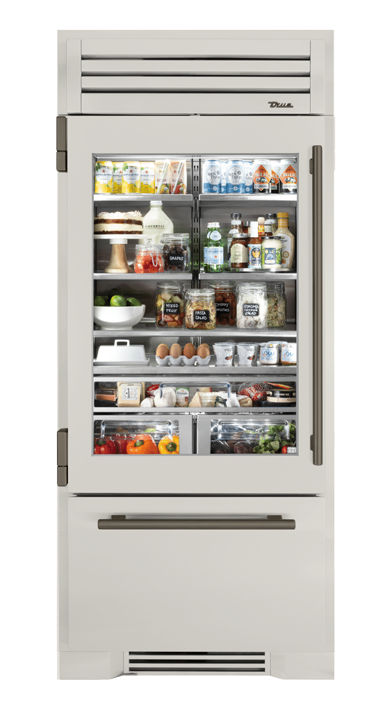 Refrigerator with Bottom Freezer, Left Hinged, Antique White, Pewter Hardware TR36RBFLSGA050H05