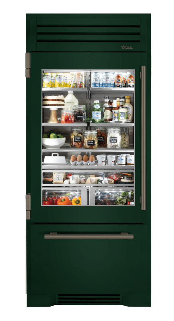 Refrigerator with Bottom Freezer, Left Hinged, Emerald, Pewter Hardware TR36RBFLSGA086H05