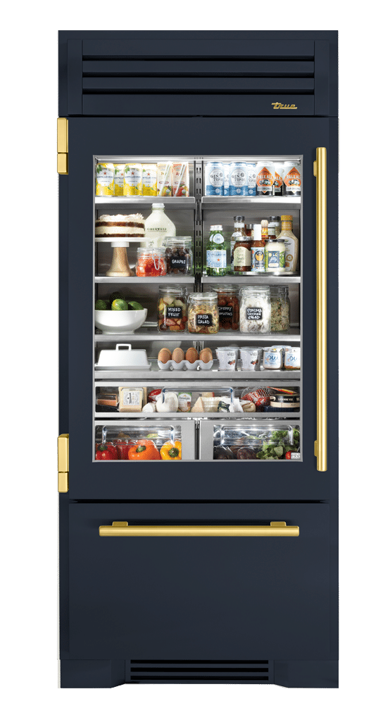 Refrigerator with Bottom Freezer, Left Hinged, Juniper, Brass Hardware TR36RBFLSGA104H01