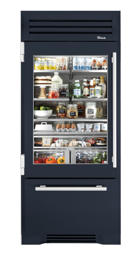 Refrigerator with Bottom Freezer, Left Hinged, Juniper, Chrome Hardware TR36RBFLSGA104H02