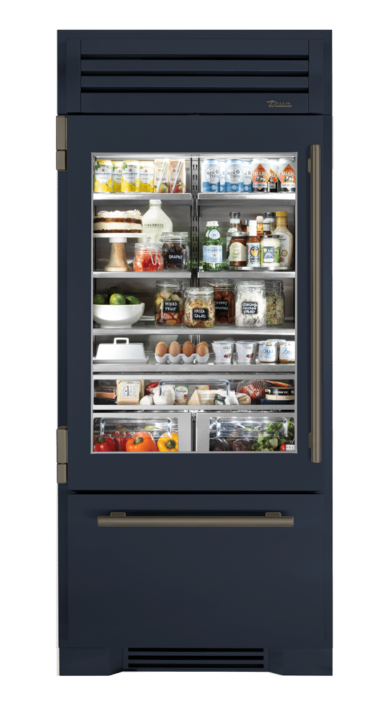 Refrigerator with Bottom Freezer, Left Hinged, Juniper, Pewter Hardware TR36RBFLSGA104H05