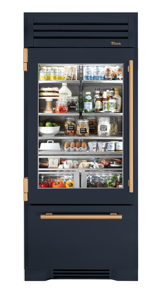 Refrigerator with Bottom Freezer, Left Hinged, Juniper, Gold Hardware TR36RBFLSGA104H08